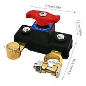 cheap Vehicle Service-2PCS Car Battery Power Cut-Off Switch Breaker, Stable Transmission High Conductivity Pure Copper Disconnect Switch, Smart Car Battery Disconnect Switch for Boat Rv Car Truck Supplies