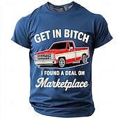  Hombre Argot divertido Camiseta Manga Corta Camiseta Impresión 3D Cuello Barco Camisa Moda Diario Diario Calle Rojo Verano Primavera Ropa S M L XL XXL XXXL