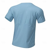cheap Men's Casual T-shirts-Men's T Shirt Short Sleeve Shirt Tee Top Short Sleeve Crew Neck Summer Spring Solid Color Streetwear Stylish Leisure Quick Dry Slim Daily Vacation Sport Black Blue Grey Top Tee for Men
