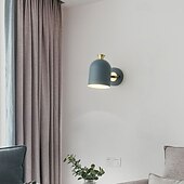cheap Indoor Wall Lights-Cute Macaron Wall Lamp, 4 Color Options Green/Pink/Blue/Yellow, E27, Adjustable Cylindrical Lampshade, Metal Wall Sconce for Bedroom, Kids Room, Nursery, Living Room, Nordic Modern Decor