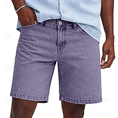 halpa Rennot shortsit-SoftFade™ Miesten Shortsit Vapaa-ajan Shortsit Happopesu Shortsit Taskut Yksinkertainen Mukavuus Hengittävä Polvipituinen Vapaa-ajan Ulkoilu Rantaloma Muoti Sininen Violetti Ei-Venyttävä
