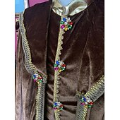 abordables Conjuntos-Medieval Renacimiento Accesorios Príncipe caballero celta Disfraz Hombre Real Víspera de Todos los Santos Carnaval Mascarada Rendimiento LARP Feria Ren Adulto Disfraz