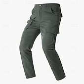 billiga Cargobyxor-Herr Militärbyxor Långbyxor Taktiska byxor Flera fickor Flikficka Ensfärgat Vindtät Komfort Dagligen Utomhus Helgdag Semester Streetwear Svart Armégrön Oelastisk