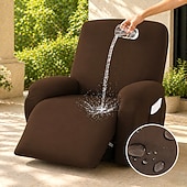 voordelige Fauteuilhoes-Waterdichte bankhoes van stretch melkzijde, relaxbankhoes, volledig dekkend, antislip, elastische hoes, universele pasvorm, beschermhoes voor massagestoel, bankhoes.