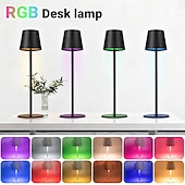 baratos Luzes decorativas-LED Reading Desk Lamp New Modern French Style Eye-Friendly  Rechargeable, RGB, Long Battery Life, Home Use, Living Room &amp; Bedroom, Touch Dimming &amp; Color Adjustment, Ambient Light Decorative Accent,