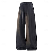 abordables pantalones casuales-Hombre Pantalones Pantalones casuales Pantalones anchos Jacquard Correa Bolsillo Plano Comodidad Suave Casual Diario Exterior Vacaciones Moda Negro Morado Rígido