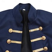 economico Capispalla-Medievale Rinascimento Cappotto Lunghe Gentildonna Nobildonna Tinta unica Aderente &amp; Svasato Costume Per donna Reale Halloween Carnevale Fiera Rinascimentale LARP Adulti Cappotto