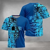 رخيصةأون رؤية 3D وهندسة الصبي-للصبيان 3D الرسم هندسي تي شيرت كنزة مطبوعة كم قصير طباعة ثلاثية الأبعاد الصيف الربيع الرياضات موضة أناقة الشارع أطفال 5-12 سنة رقبة العمل فضفاض مناسب للبس اليومي الأماكن المفتوحة عادي