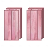 Недорогие Стикеры на стену-20pcs 3d Self-Adhesive Wall Imitation Tile Sticker, Removable Wall Sticker With Pink Decorative Pattern, Used For Kitchen Back Fender, Bedroom And Living Room Decoration Home Wall Renovation Decorativ