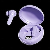 baratos Auscultadores TWS True Wireless-Fones de ouvido sem fio Bluetooth 6.0, TWS com reforço de graves. &amp;Redução de ruído, estojo de carregamento com visor digital LED, microfone HD para chamadas, fones de ouvido intra-auriculares