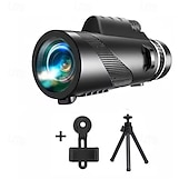cheap Rangefinders &amp; Telescopes-12x50 High Power Monocular Telescope with Smartphone Adapter and Tripod, BAK4 Prism FMC Lens Waterproof Monocular for Adults, Bird Watching Hunting Camping Wildlife Hiking Traveling