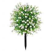  أشجار اصطناعية مزروعة في أصص مع أوتاد أرضية، وشجيرات كاميليا مقاومة للأشعة فوق البنفسجية، للاستخدام الداخلي &ديكورات خارجية في الصيف والخريف، ديكورات حفلات الزفاف في الحدائق المنزلية، ديكورات نباتات