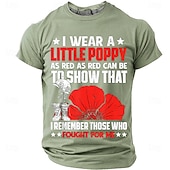 abordables Camisetas Patrióticas 250-Día de los Caídos Hombre Argot divertido Camiseta Manga Corta Camiseta Impresión 3D Cuello Barco Camisa Moda Diario Diario Calle Azul Piscina Rojo Verano Primavera Ropa S M L XL XXL XXXL
