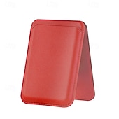 abordables Rangement et organisation-Portefeuille magnétique robuste en cuir avec étui de rangement et support intégré, porte-cartes sécurisé, pochette de rangement pour cartes bancaires et d'identité, accessoires pour porte-cartes en