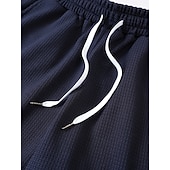 economico Pantaloncini casual-Per uomo Pantaloncini Waffle Shorts Pantaloncini Estivi Shorts da Spiaggia Pantaloncini casual Tasca Elastico in vita Semplice Testurizzato Comodità Traspirante Corto Casuale All'aperto Spiaggia