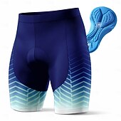 billiga Cykelshorts-herr marinblå cykelshorts med 3D-gelvaddering blått gradient chevronmönster andningsbara snabbtorkande fukttransporterande UPF50+ cykelshorts för landsvägscykling triathlon utomhussporter