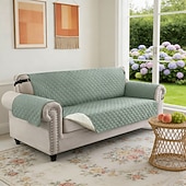 olcso Kanapé huzat-vízálló, megfordítható kanapéhuzat 3 párnára, háziállatbarát kanapéhuzat kutyáknak, mosható bútorvédő huzat csúszásgátló rugalmas pánttal