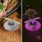 abordables Éclairage subaquatique-Lot de 2 lampes flottantes LED solaires colorées en forme de papillon et de libellule, idéales pour décorer un jardin, une fontaine, une piscine ou un bassin.