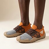 abordables Baskets Décontractées-Chaussures de randonnée pour hommes, respirantes, à lacets, avec coussinets antidérapants, idéales pour le trekking, les voyages, les aventures en plein air et le quotidien.