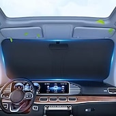baratos Para-sóis e Viseiras para automóveis-Para-sol holográfico refletivo a laser para para-brisa de carro, com proteção UPF 50+, bloqueia raios UV. &amp;Protetor térmico, universal, compatível com a maioria dos carros, SUVs e caminhonetes,