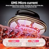 preiswerte Haushaltsgeräte-3-in-1 EMS &amp;RF-Körperformungsgerät, Rotlichttherapie-Gerät zur Hautstraffung und Cellulite-Reduzierung, tragbarer Fettverbrenner-Massager für Bauch, Taille und Beine, USB-aufladbar, schwarz &amp; Gold