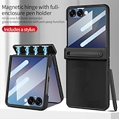ieftine Carcasă Samsung-telefon Maska Pentru Samsung Galaxy Z Flip 7 Z Flip 6 Capac Spate și Protecție de Ecran PU piele