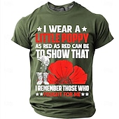 abordables Camisetas Patrióticas 250-Día de los Caídos Hombre Argot divertido Camiseta Manga Corta Camiseta Impresión 3D Cuello Barco Camisa Moda Diario Diario Calle Azul Piscina Rojo Verano Primavera Ropa S M L XL XXL XXXL