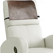 levne Potah na křeslo-Voděodolný potah na pohovku, potah na opěrku hlavy s elastickým popruhem a kapsou, chránič loketní opěrky, protiskluzový potah na opěrku hlavy křesla, chránič nábytku do obývacího pokoje, odolný, snadno se čistí