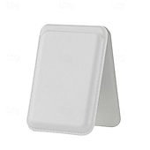 abordables Rangement et organisation-Portefeuille magnétique robuste en cuir avec étui de rangement et support intégré, porte-cartes sécurisé, pochette de rangement pour cartes bancaires et d'identité, accessoires pour porte-cartes en