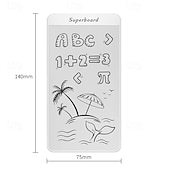 זול מחשבים וטאבלטים-לוח כתיבה LCD רב פעמי בגודל 5.5 אינץ' ללא נייר, לוח טיוטה אלקטרוני נייד לרישום מהיר &amp;הודעות, לוח ציור דיגיטלי קל משקל לילדים ומבוגרים למשרד ביתי, לבן