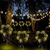 abordables Éclairage paysager-Guirlande lumineuse solaire en forme de pissenlit, effet feu d'artifice - 2 modes d'éclairage pour jardin, pelouse, camping, décoration de fête (1 pièce)