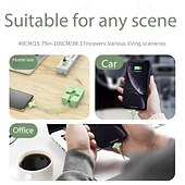 economico Cavetti per cellulari-Confezione da 2 cavi di ricarica retrattili 3 in 1 con supporto per telefono, cavo di ricarica multi USB per iPhone, tipo C, micro USB, colori macaron, cavo di ricarica da viaggio portatile