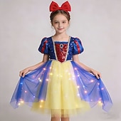 billige Jentekostymer-Snøhvit Snøhvit Prinsesse Kjoler Cosplay kostyme Drakter Film Mote søt stil Tutuer for Jente Barne Maskerade Daglig Fest Ferie