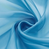 abordables Rideaux imperméables-Panneau de rideau imperméable d'extérieur bleu, rideau à œillets pour pergola, gazebo, porche, balcon, cabane de jardin, résistant aux intempéries