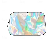 baratos Para-sóis e Viseiras para automóveis-Para-sol holográfico refletivo a laser para para-brisa de carro, com proteção UPF 50+, bloqueia raios UV. &amp;Protetor térmico, universal, compatível com a maioria dos carros, SUVs e caminhonetes,
