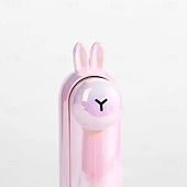 abordables Fournitures pour la maison-Mini ventilateur mignon et pliable, portable, à utiliser au lit, au bureau ou sur une table. Rechargeable par USB. Porte-clés inclus.