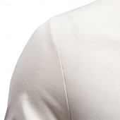 ieftine Polo clasic pentru bărbați-Bărbați Polo Tricouri polo Casual Stradă Rever Manșon scurt De Bază Modern Simplu Ușor Nasturi Vară Primăvară Fit regulat Albastru piscină Negru Alb Maro Bej Polo