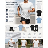 abordables camisetas basicas-Hombre Camiseta Camiseta superior Manga Corta Cuello Barco Verano Primavera Plano Casual De Deporte Secado rápido Delgado Puro Casual Diario Deportes Bleu Ciel Negro Blanco Camiseta superior para