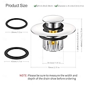 Недорогие Гаджеты для ванной-Пробка для ванны, слив для душа, ловушка для волос, выдвижная пробка для ванны с ситечком, сливная пробка для ванной комнаты, защита для сливного отверстия ванны от 1-1/2 до 1-3/4 дюйма