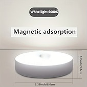 economico Illuminazione d'Ambiente-2 luci notturne con sensore di movimento, luci notturne a LED ricaricabili con batteria a lunga durata, luci da parete magnetiche wireless per armadi, scale, corridoi, camere da letto, illuminazione