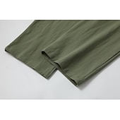 olcso Retro-Férfi Vászon nadrág Nyári nadrág Strand nadrág Zsinór Zseb Rugalmas derék Sima Mokaszinok Légáteresztő Napi Tengerpart Vakáció Szabadság Hawaii Fekete Fehér Nem elasztikus