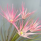 お買い得  造花-紫色の造花（模造品）6個 &amp;春にぴったりの屋外用観葉植物 &amp;夏の別荘、オフィス、バルコニー、庭の装飾、ホリデーデコレーション、鮮やかで手入れの簡単なフラワーアレンジメント
