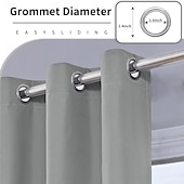 preiswerte Wasserdichte Vorhänge-Wasserdichter, verdunkelnder, grauer Terrassenvorhang mit Ösenaufhängung, wärmeisolierend und blickdicht für Pergola, Pavillon, Veranda, Terrasse, Balkon, Gartenhaus und Garten.