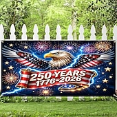 お買い得  250周年-アメリカ建国250周年記念旗、独立記念日や祝日の装飾に最適な愛国的な祝賀旗。