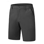 cheap Work Shorts-Men's Dress Shorts Business Casual Shorts Golf Shorts Pocket Elastic Waist Plain Waterproof Comfort Knee Length Outdoor Business Work Fashion Streetwear Black Navy Blue Inelastic