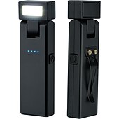 ieftine Lanterne-Lanternă magnetică de lucru, lanternă LED portabilă reîncărcabilă rotativă cu design cu clips, lanternă cu 3 moduri de iluminare pentru reparații auto, camping, muncă și urgențe