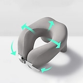 お買い得  パーソナルケアと健康-旅行用枕 U字型 純低反発素材 ネックピロー 飛行機 オフィス 昼寝用 頸椎枕 フライト 睡眠 ヘッド ネック サポート