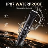お買い得  家庭用器具-3 in 1 メンズ電気シェーバー、ひげ用プロ仕様グルーミングキット &amp;鼻毛トリマー、USB充電式シェービングマシン（LEDディスプレイ付き）、コードレスポータブル顔脱毛ツール、彼氏彼女への理想的なギフト