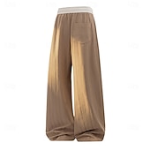 abordables pantalones casuales-Hombre Pantalones Pantalones casuales Pantalones anchos Jacquard Correa Bolsillo Plano Comodidad Suave Casual Diario Exterior Vacaciones Moda Negro Morado Rígido