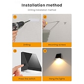 billige Vegglamper til utendørsbruk-2 stk. utendørs solcelledrevne IP65 vanntette LED-vegglamper med bevegelsessensor, vaskelys for hage, terrasse, gårdsplass, gjerde, trapper, veranda, terrasse, dekorativ utendørs LED-belysning med